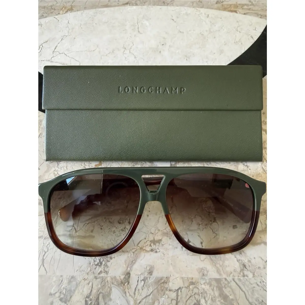 LO751S Aviator Style Tortoise Shell Women`s Sunglasses Brown Gradient by Longchamp