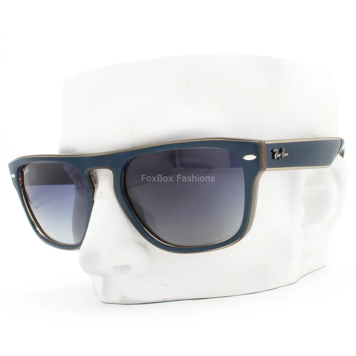 Ray-ban Sunglasses Dark Blue Crystal Brown on Gray RB 4407 6730/4L W/case