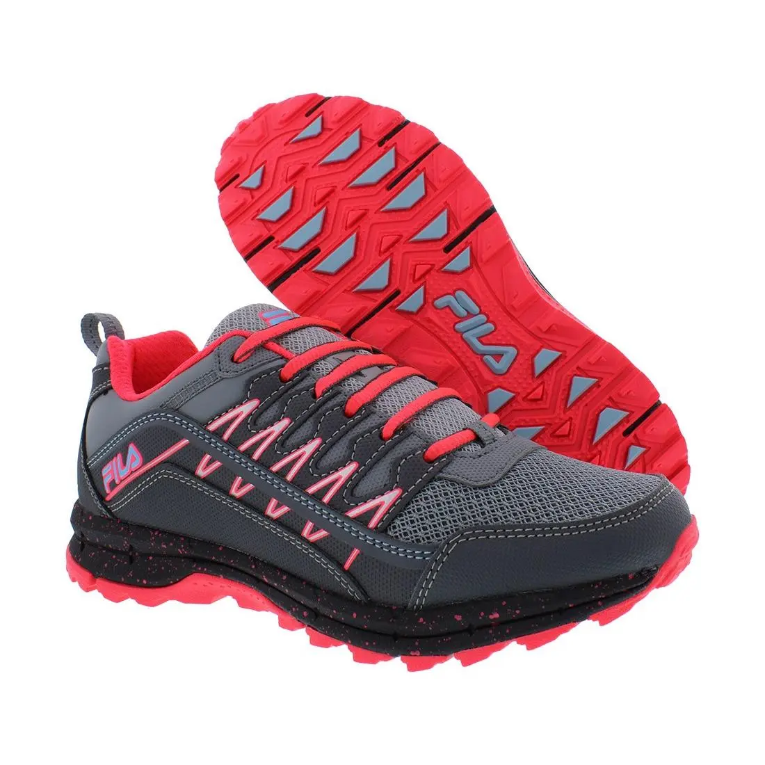 Fila shoes - Grey/Pink, Main: Grey 4
