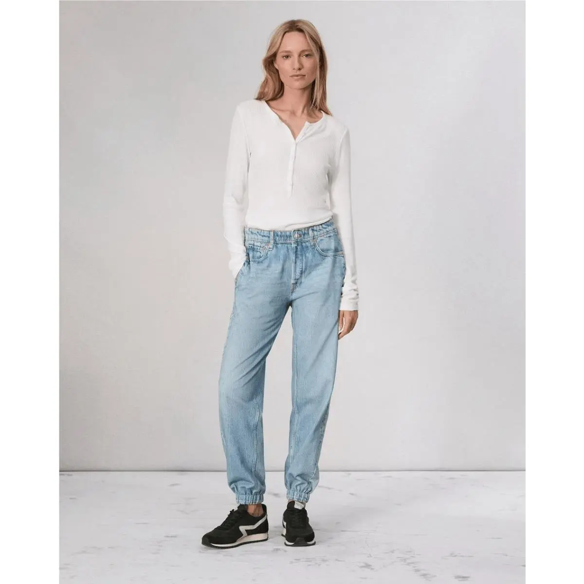 Rag Bone Miramar Terry Jogger Pants Cotton Terry Size L Blue Kacy