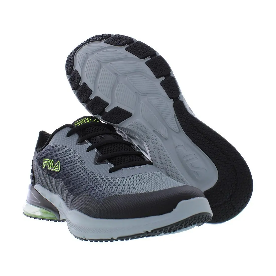 Fila shoes - Silver/Black/Green, Main: Silver 4