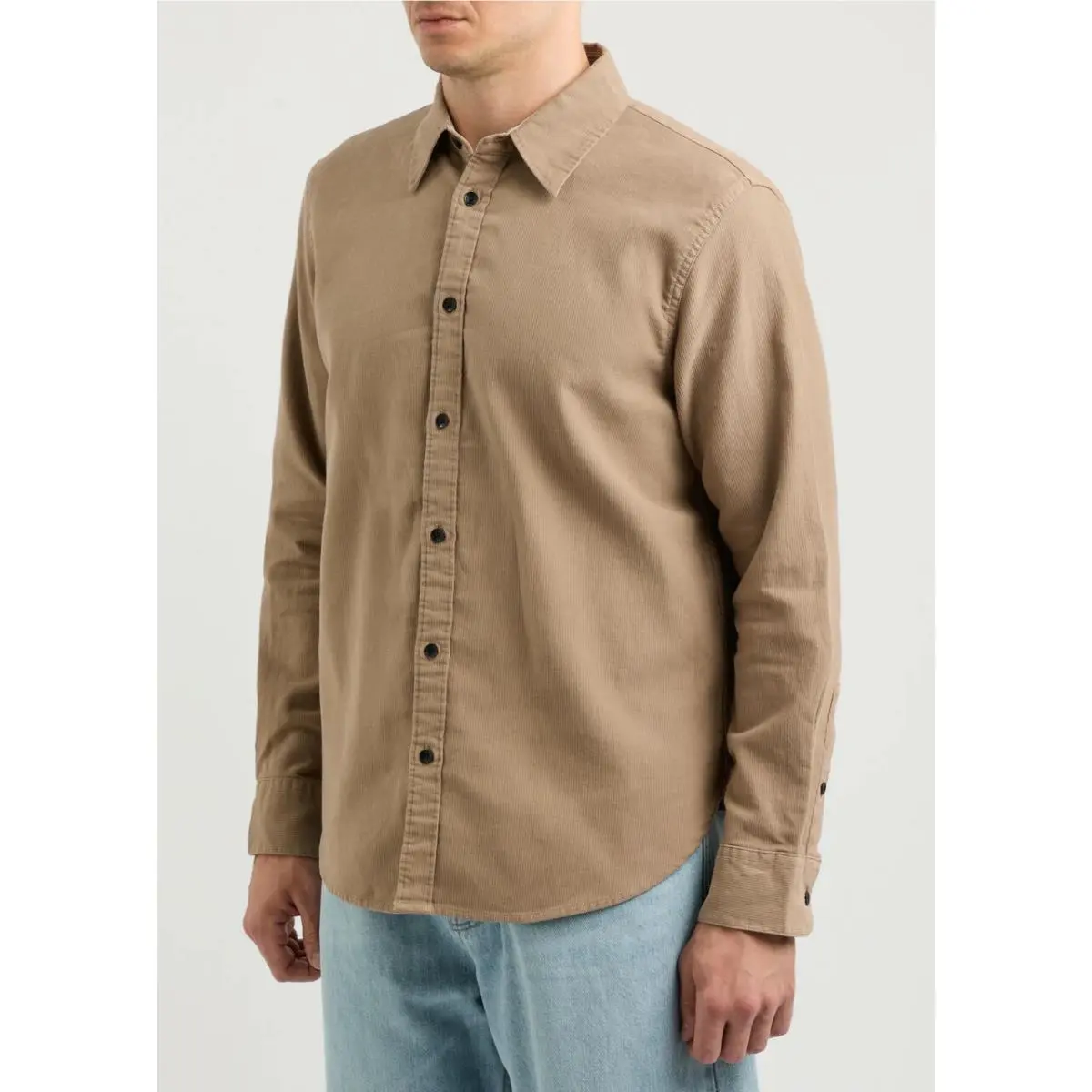Rag Bone Shirt Mens Small Tan Button Up Long Sleeve Finch Corduroy
