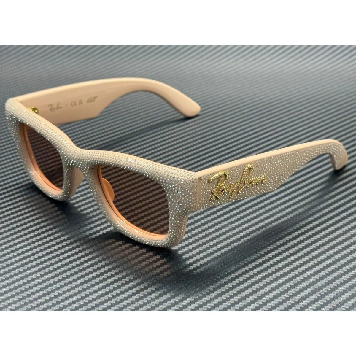 Ray Ban RB4940BP 688984 Solid Dark Pink Wayfarer Puffer Unisex 47 mm Sungla