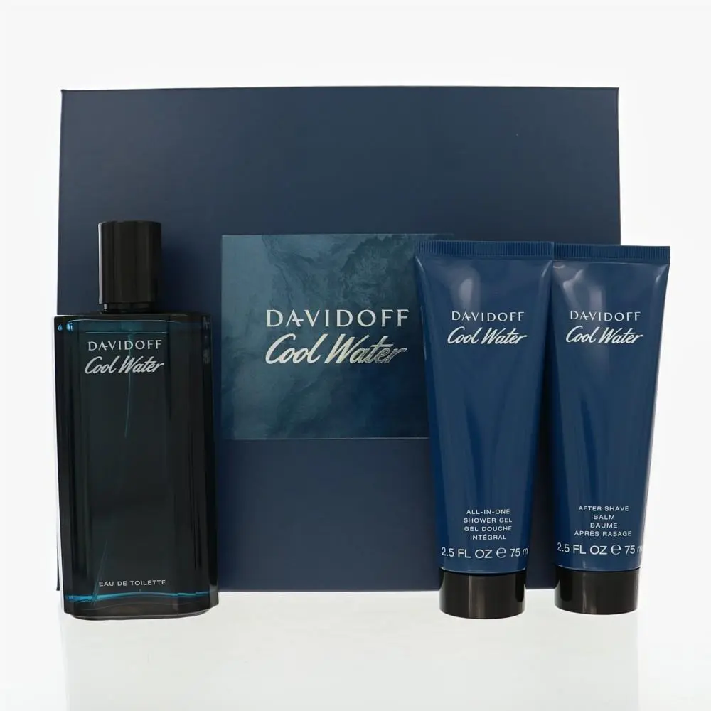 Cool Water 3 Piece Set For Men 3 Piece Set by Davidoff Gift Set For Men