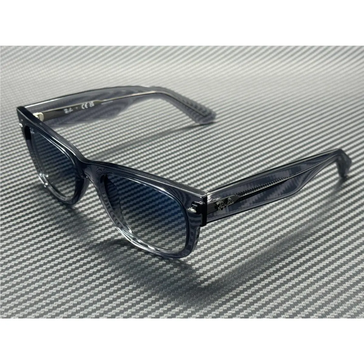 Ray Ban RB0832S 68463F Transparent Grey Blue Gradient Unisex 55 mm Sunglasses