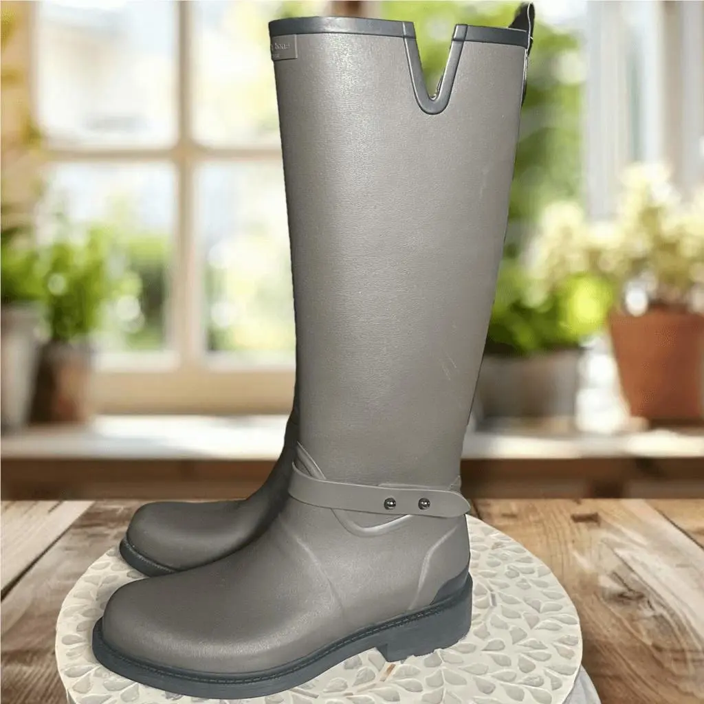 Rag Bone Riding Rain Boot Waterproof Zipper Detail