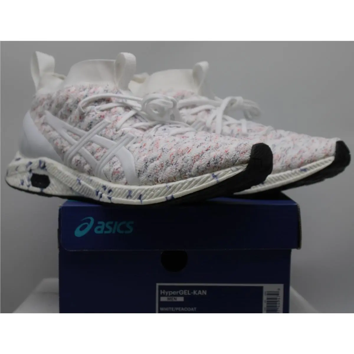 Asics 1021A032 Men`s Hypergel-kan Running Shoe White/peacock SZ 11 W Box