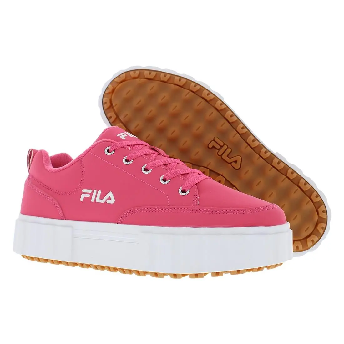 Fila Sandblast Low Womens Shoes Size 8.5 Color: Pink Glow/pink Glow/white