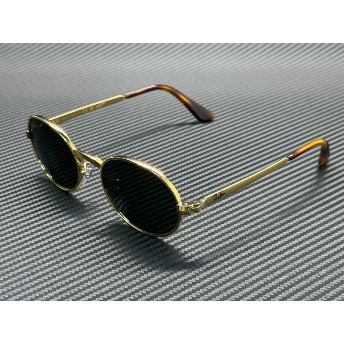 Ray Ban RB3931 001 31 Arista Gold Green Unisex 54 mm Sunglasses