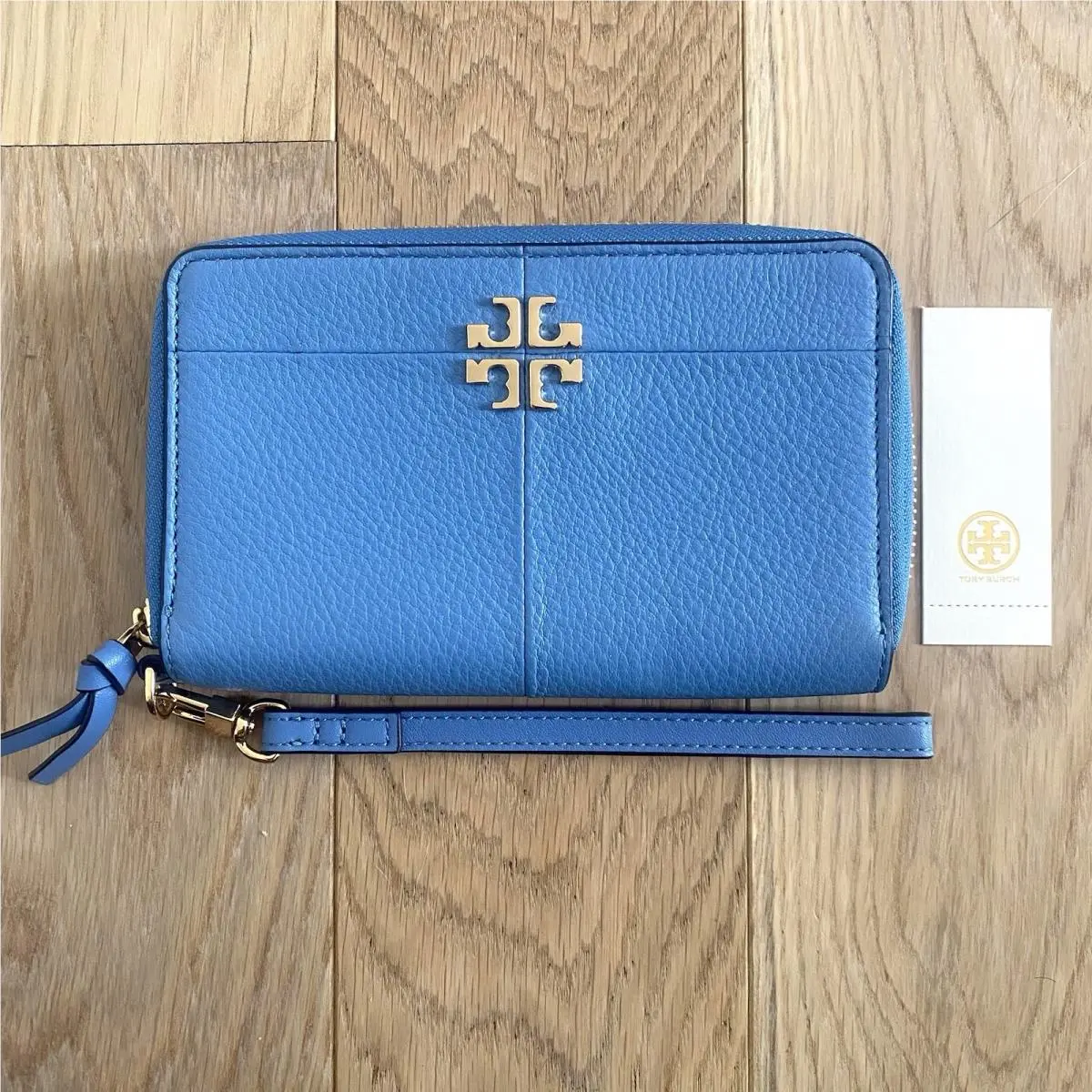 Tory Burch Ivy Smartphone Wristlet Montego Blue 44734 0218