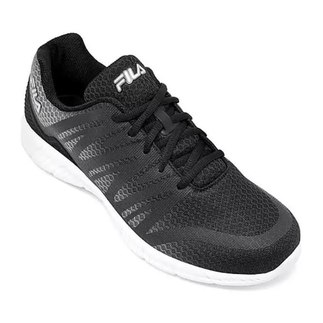 Fila Memory Fantom 5 Men`s Running Sneaker Shoes Black/gray/silver Size 12