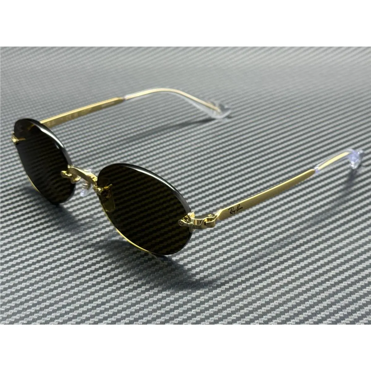 Ray Ban RB3929 001 73 Arista Gold Dark Brown 54 mm Unisex Sunglasses