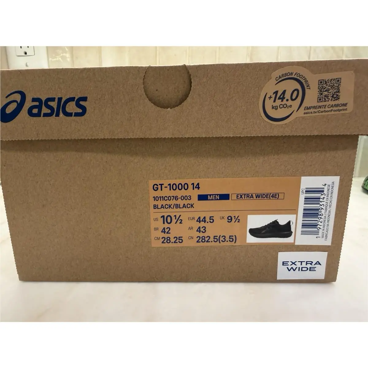 Asics shoes - ASICS GT-1000 4 - GT-1000 14 - Black (UPC: 197298931434) 1