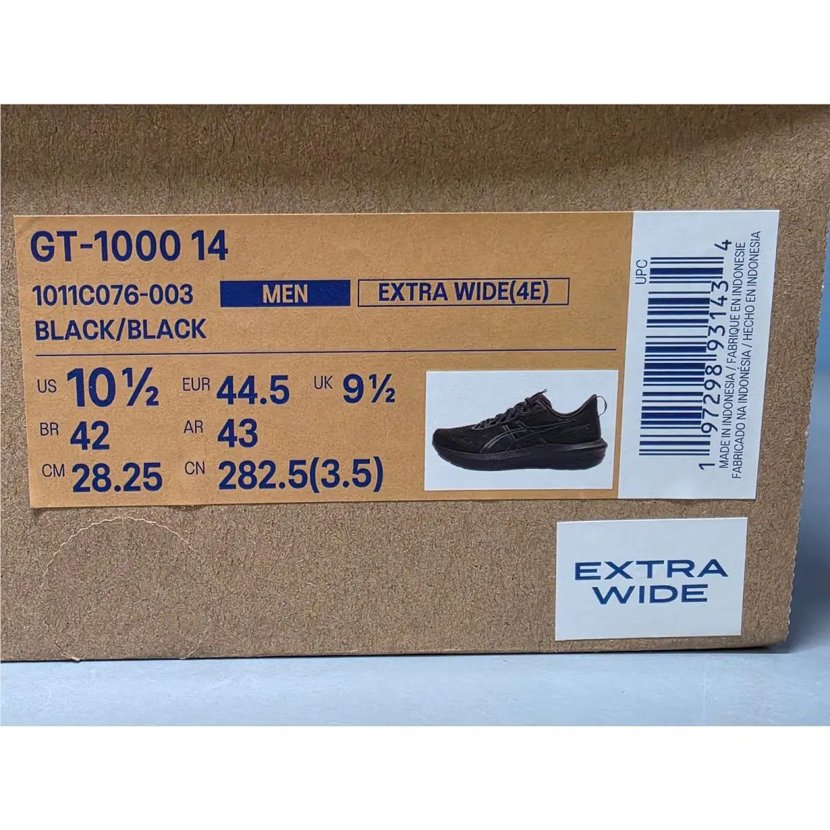 Asics shoes - ASICS GT-1000 4 - GT-1000 14 - Black (UPC: 197298931434) 0