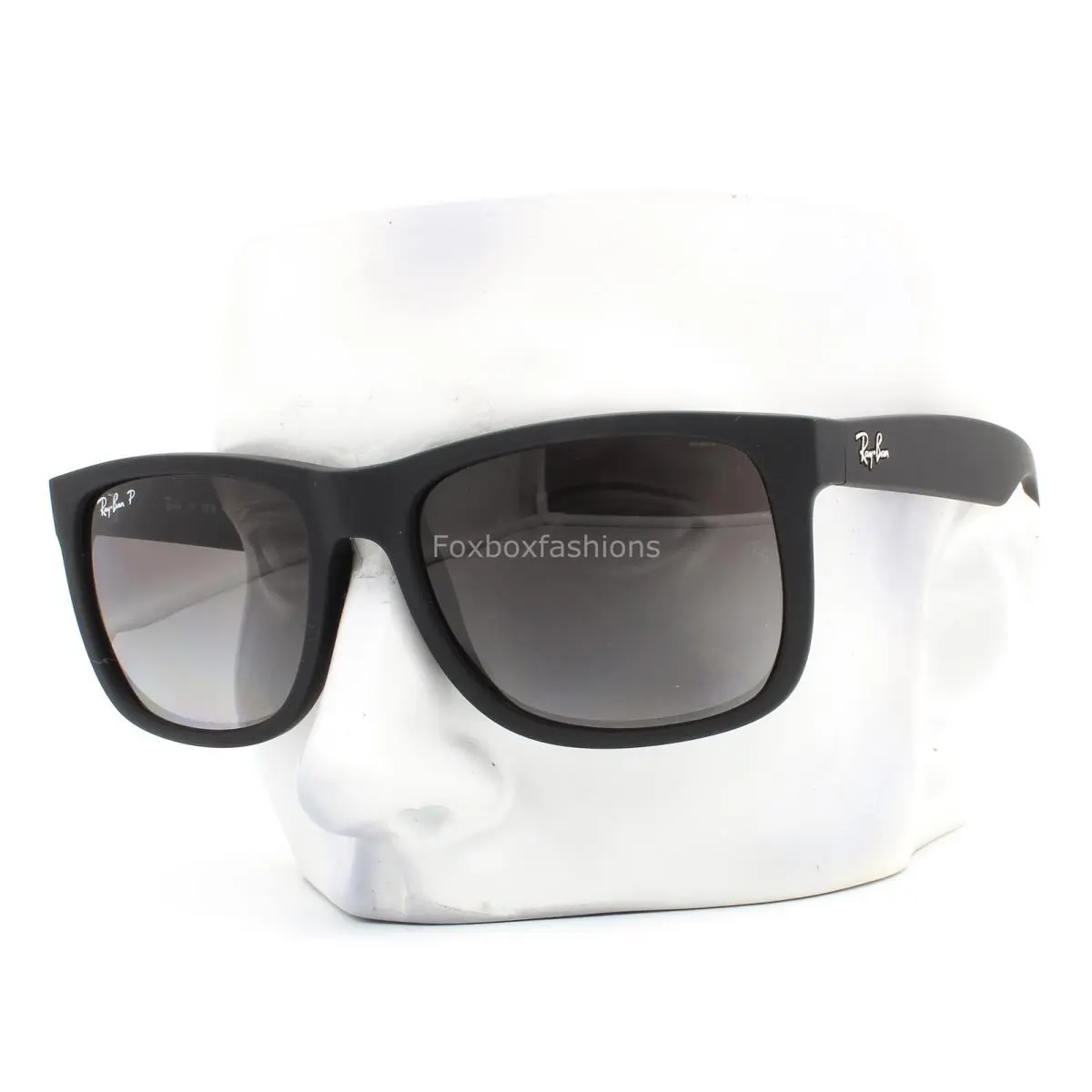 Ray-ban Justin Sunglasses RB4165 622/T3 Matte Black Rubber Gray Polarized W/case