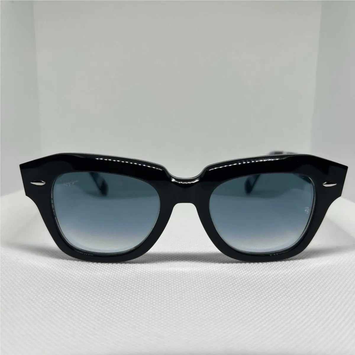 Ray-ban Sunglasses State Street RB 2186 1318/3A Polished Black 49mm with Case