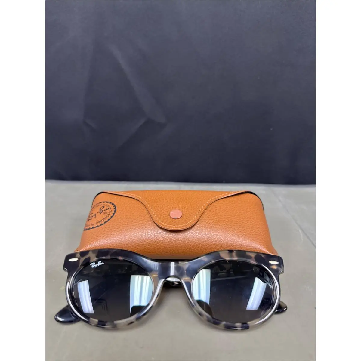 Sunglasses Ray-ban RB 2242 F 133371 Wayfarer Oval Grey Havana
