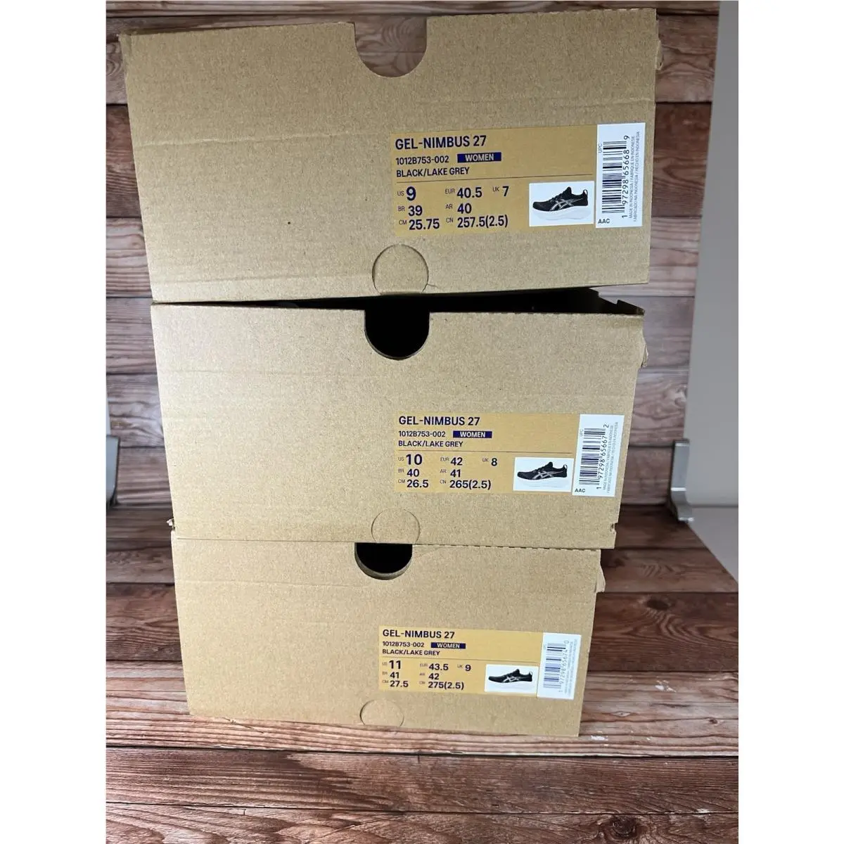 Asics shoes - ASICS Gel Nimbus - Gel Nimbus - 1012B753-002 - Black (UPC: 0197298656740) 4