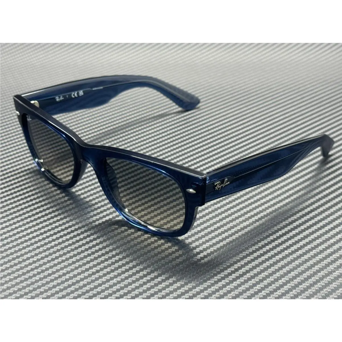 Ray Ban RB0832S 684532 Transparent Blue Grey Gradient Unisex 55 mm Sunglasses