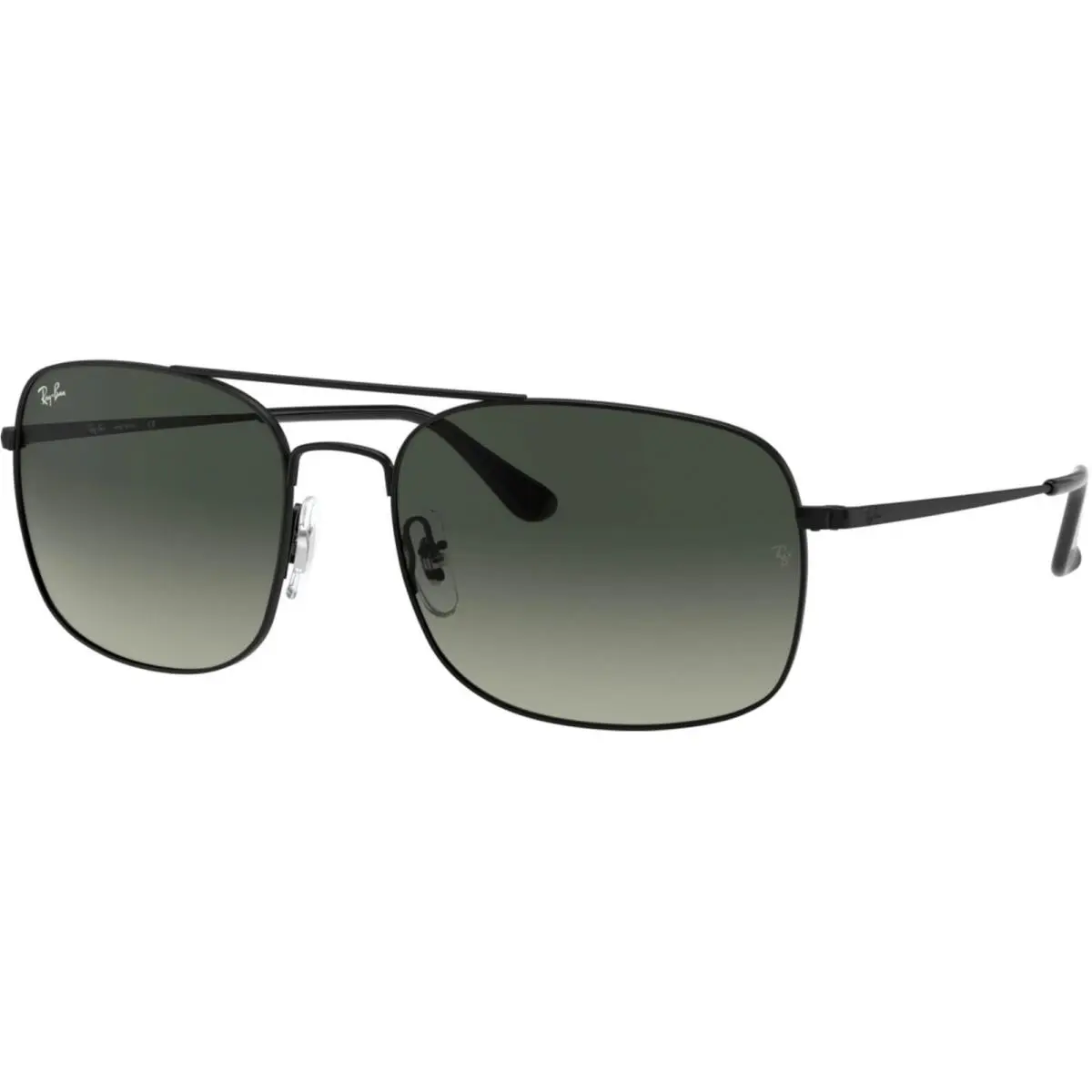 Ray-ban Adult RB3611 Matte Black/light Grey Gradient Dark Grey 60mm Sunglasses