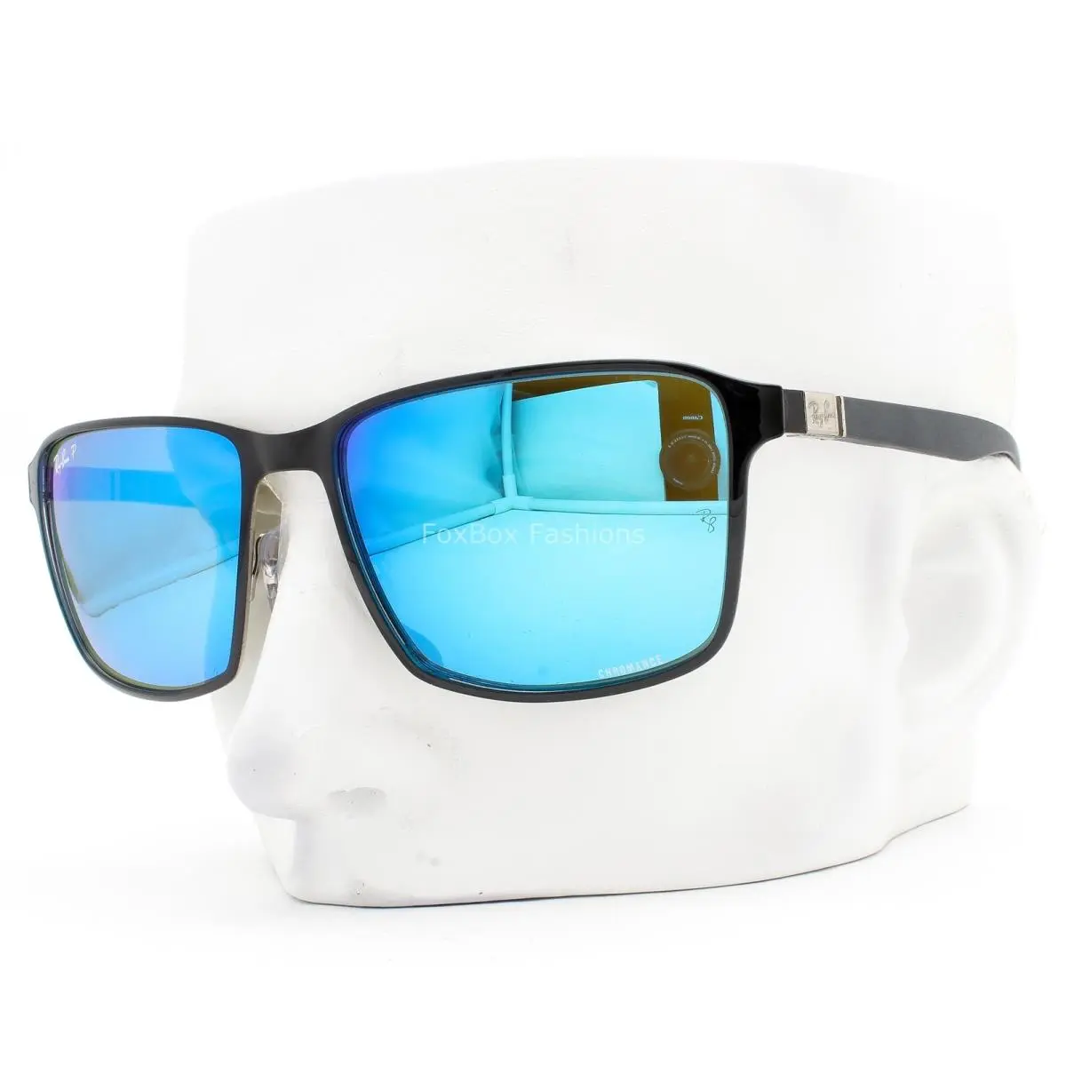 Ray-ban Tech Sunglasses Gloss Black Chromance Polarized RB 3721CH 9144/A1 W/case