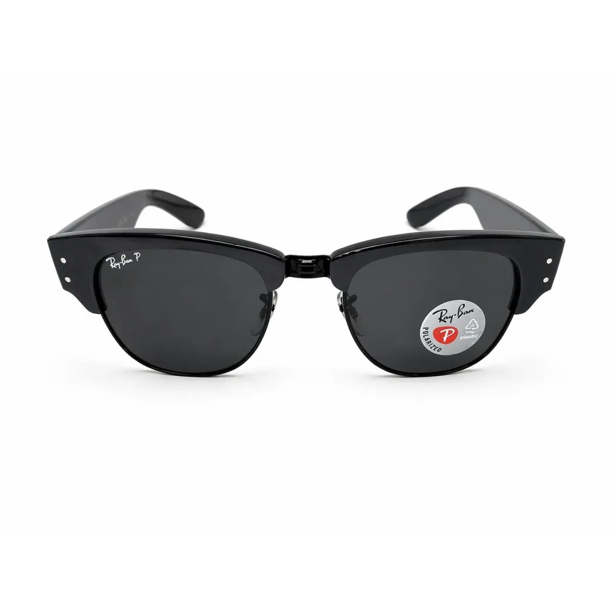 Ray-ban RB0316-S Mega Clubmaster Polarized Black Sunglasses 53mm 1367/48