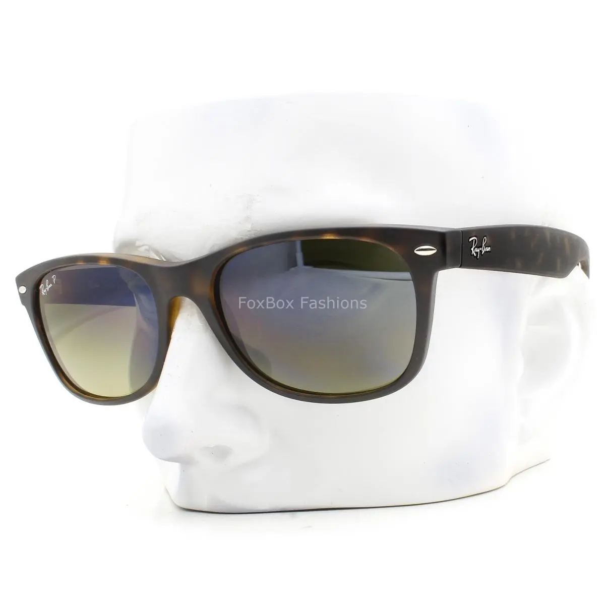 Ray-ban Wayfarer Sunglasses RB2132 894/76 Matte Havana Polarized 55mm W/case