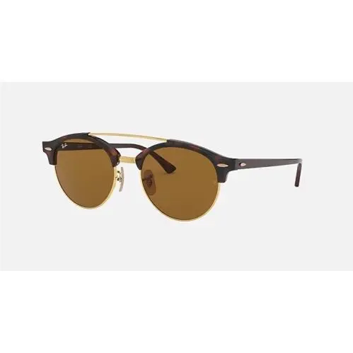 Ray Ban RB4346 990/33 Clubround Double Bridge B-15 Brown Gradient 51-19