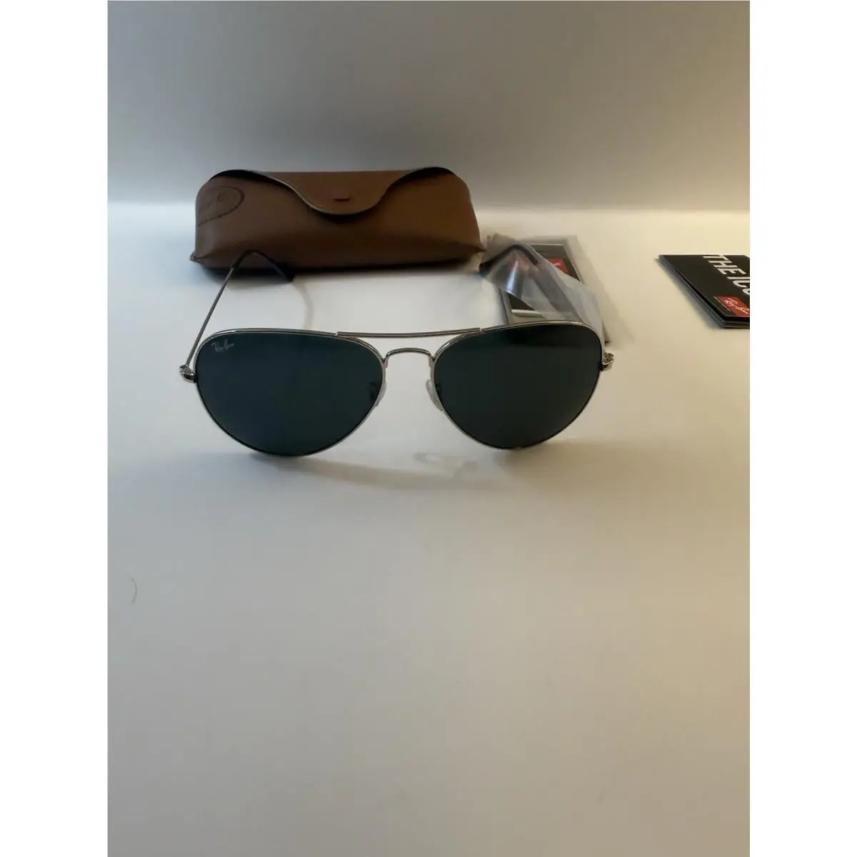Ray-ban Aviator Sunglasses RB3025 62mm. Silver Frame Silver Lenses