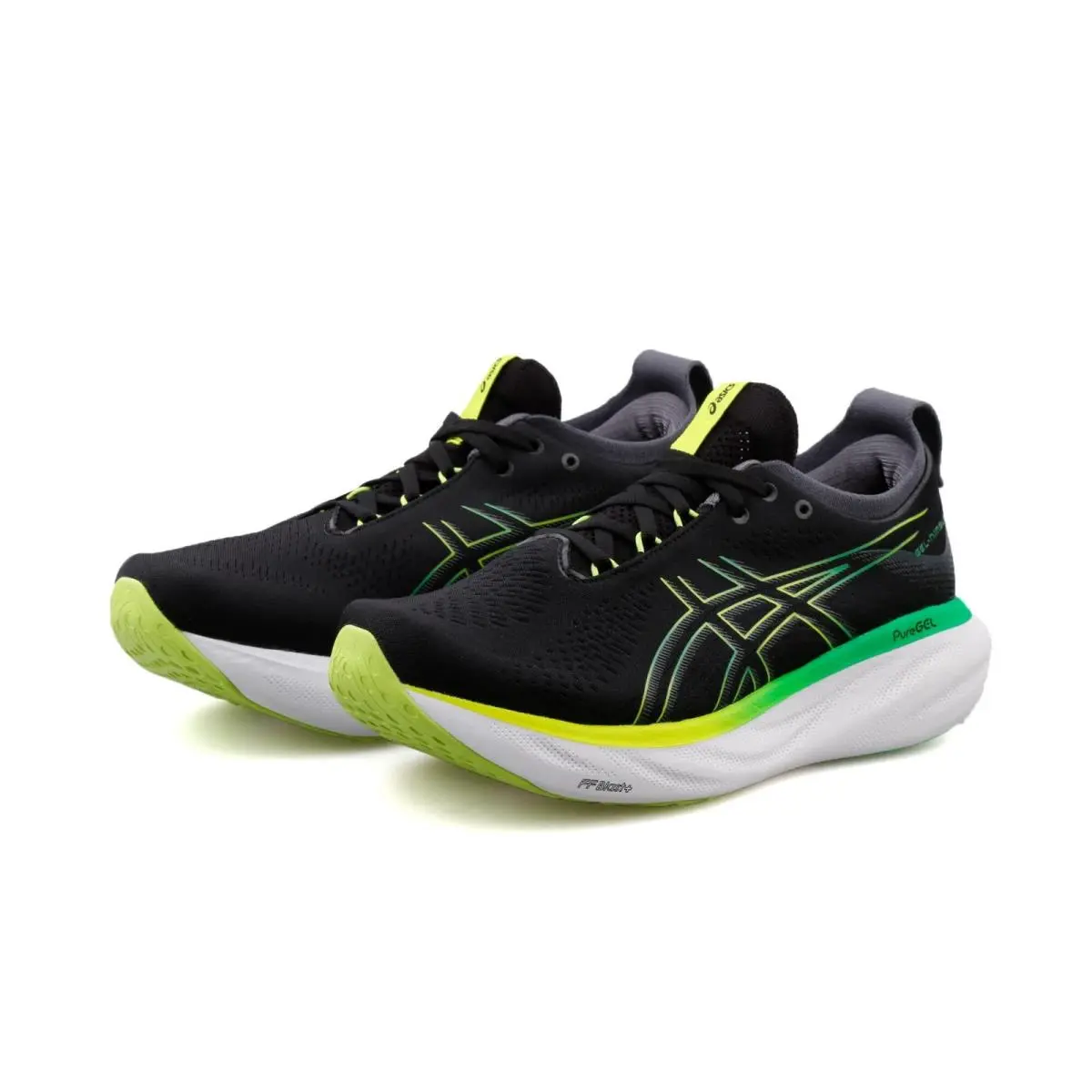 Asics shoes - ASICS GEL-Nimbus 25 - 1011B547003 - Black/Lime Zest 2