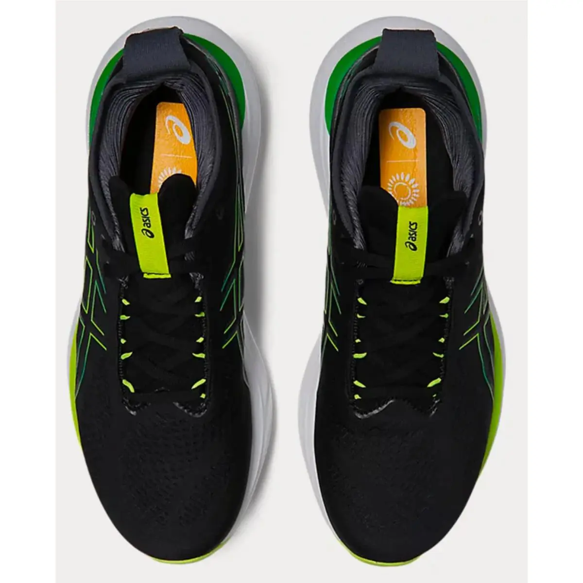 Asics shoes - ASICS GEL-Nimbus 25 - 1011B547003 - Black/Lime Zest 4