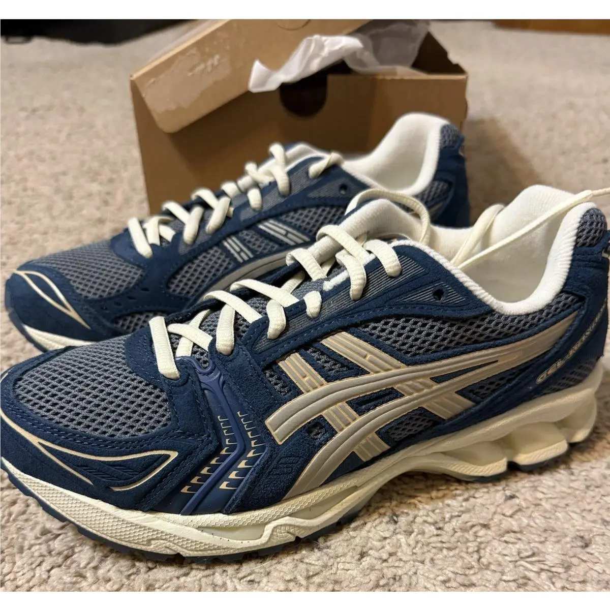 Asics Gel Kayano 14 Men Size 7.5 Women 9 Dark Pewter Seal Grey
