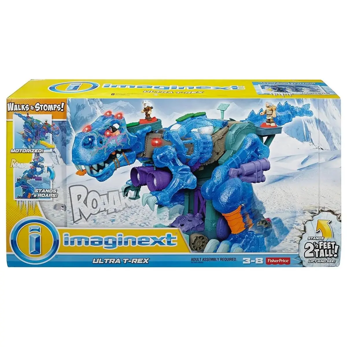 Imaginext Ultra T-rex Ice Blue Dino Vhtf