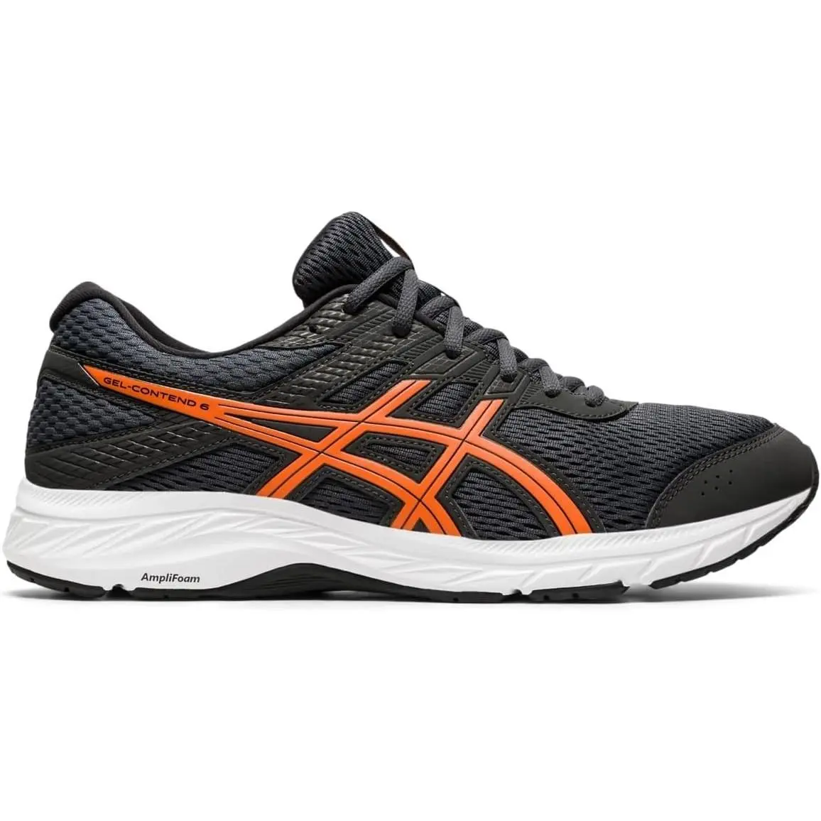Size 12 - Asics Men`s Gel Contend 6 Black/ Orange