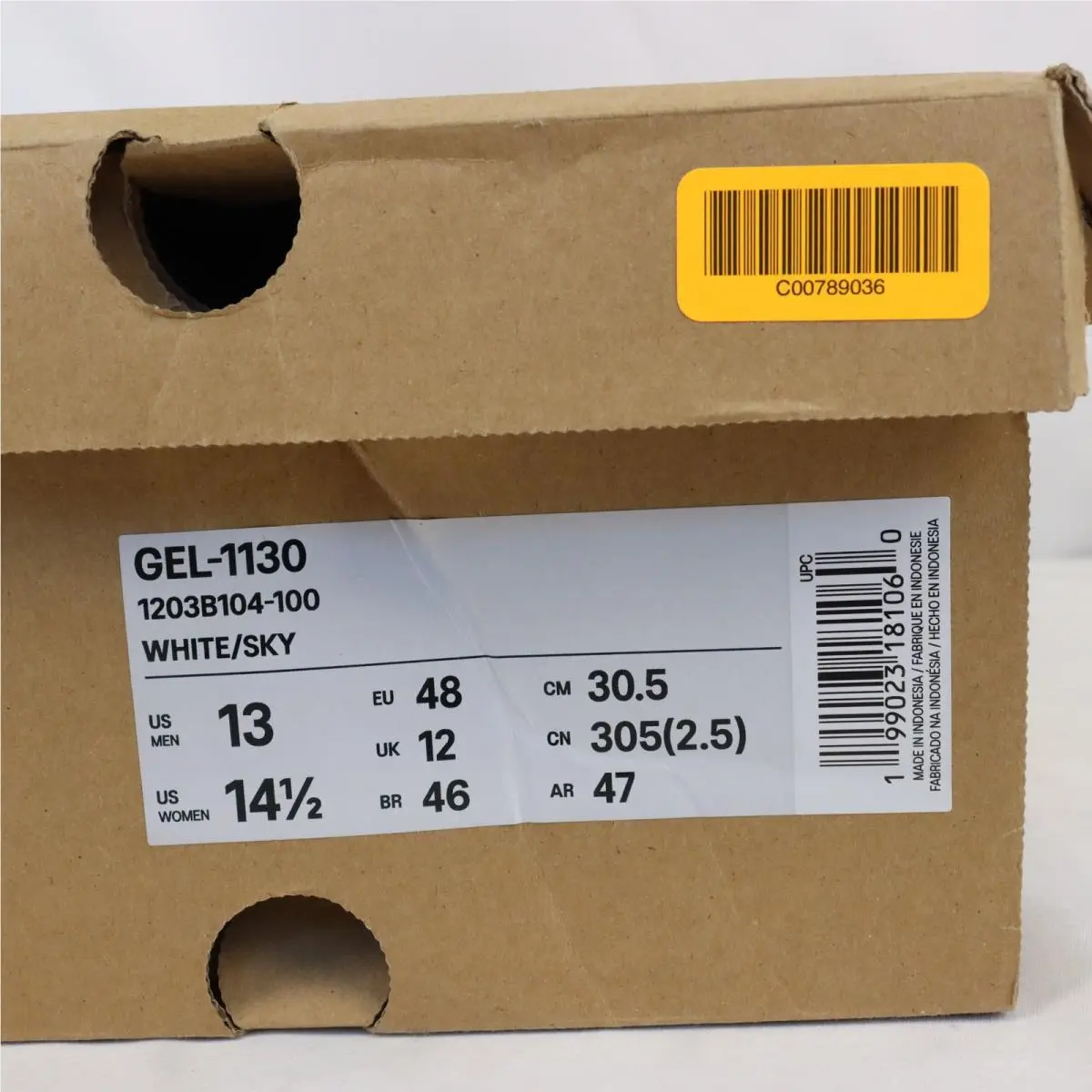 Asics shoes - 1203B104100 - 1203B104-100 - White/Sky (UPC: 199023181060) 5
