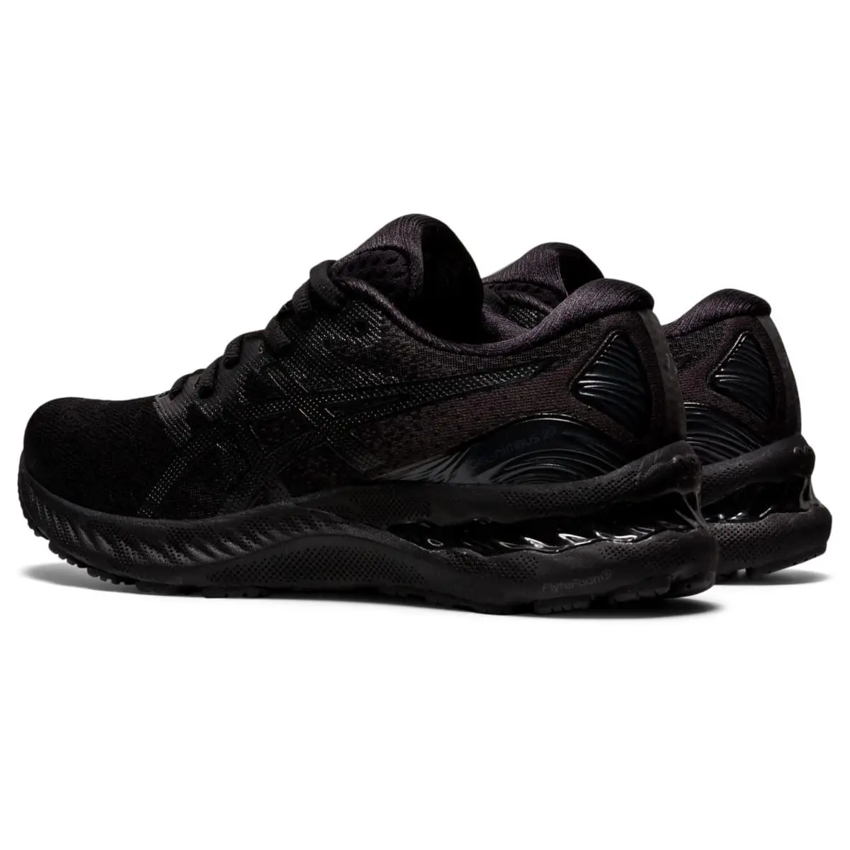 Size 12.5 - Asics Women`s Gel-nimbus 23 Black/black Wide-d 1012A884-002