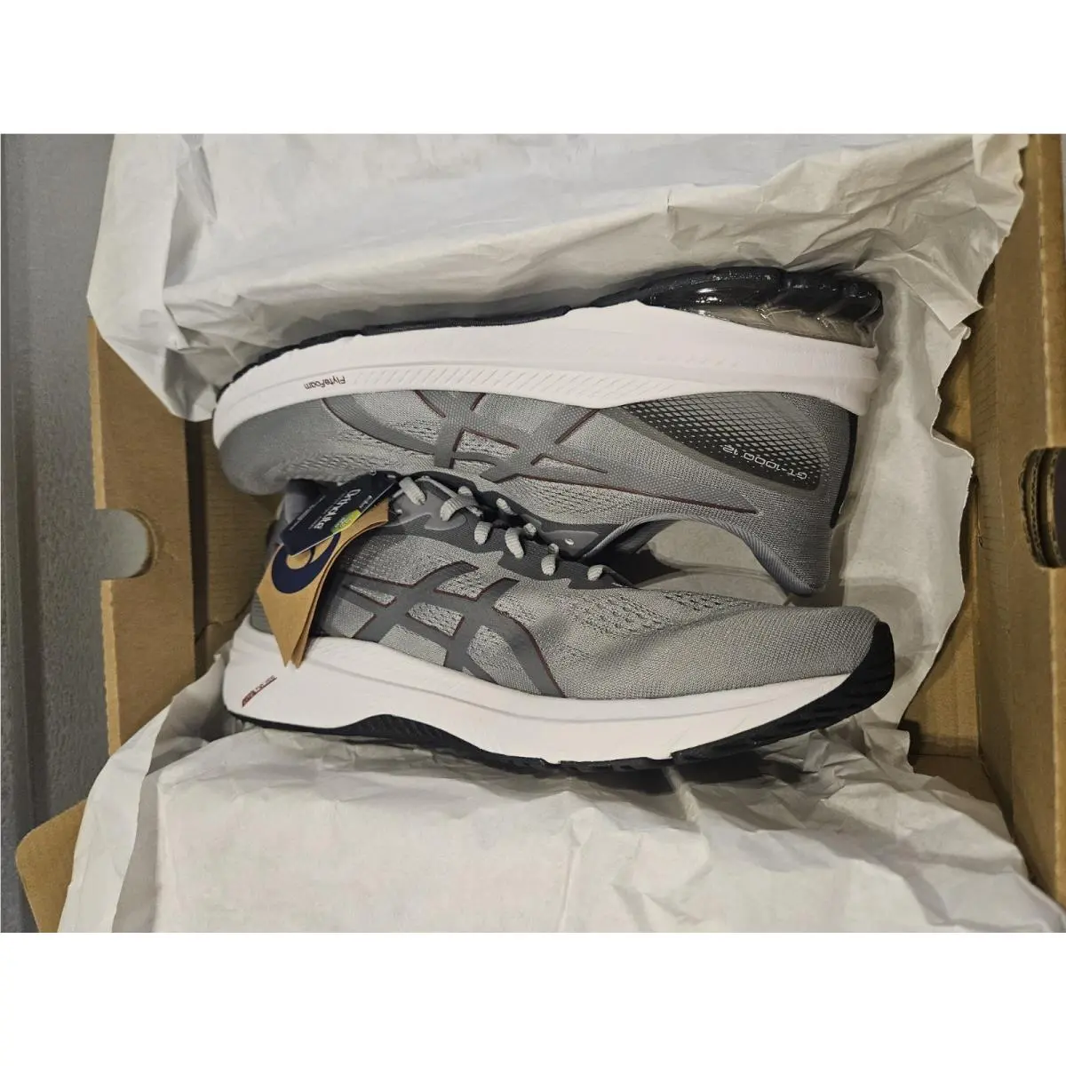 Asics Men`s GT-1000 12 Running Shoe Grey Red Size 11 Style 1011B631-020
