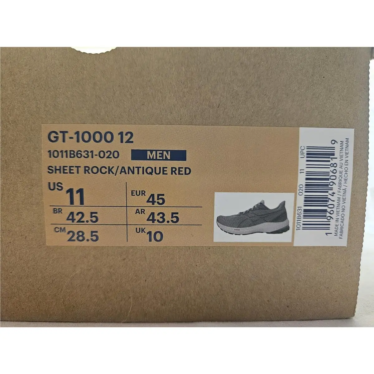 Asics shoes - 1011B631020 - 1011B631-020 - Red Grey 0