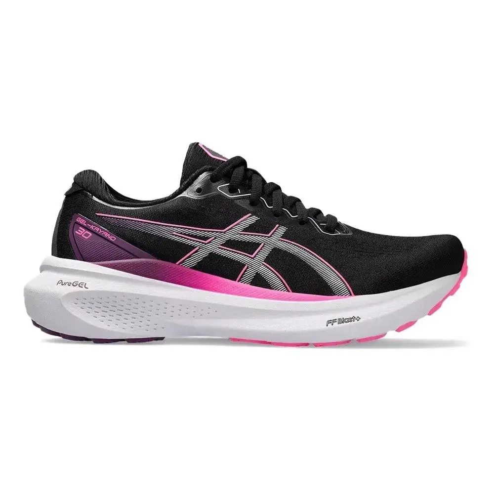 Size 8.5 Wide - Asics Women`s Gel Kayano 30 Black/ Lilac Hint 1012B503-004 - Black