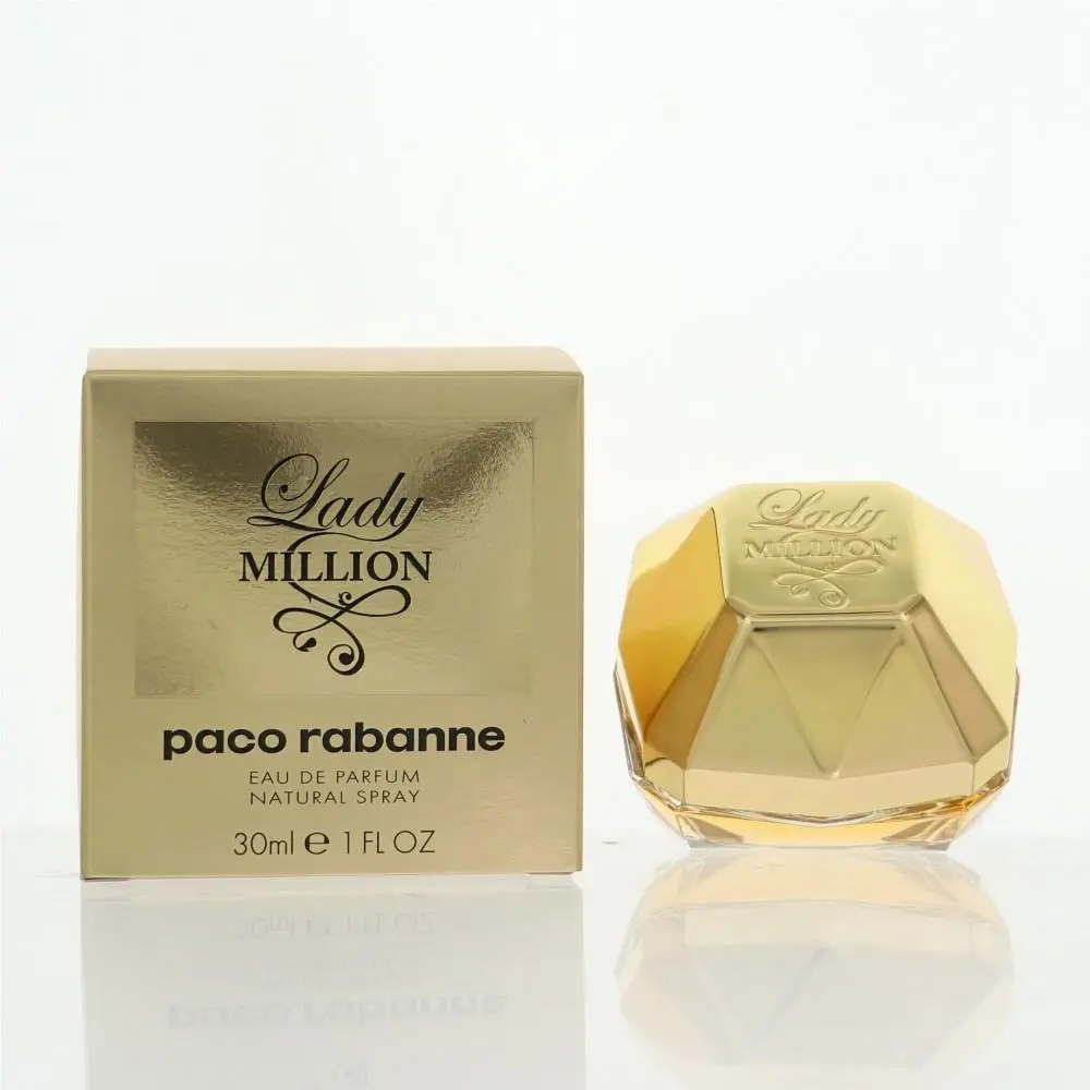 Lady Million 1 Oz Eau De Parfum Spray by Paco Rabanne Box For Women