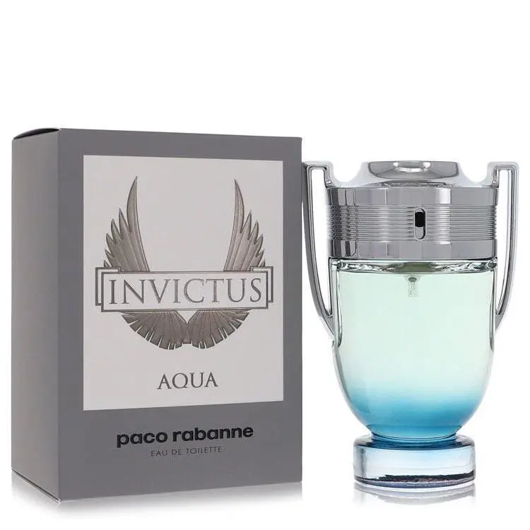 Invictus Aqua by Paco Rabanne Eau De Toilette Spray 3.4 oz Men