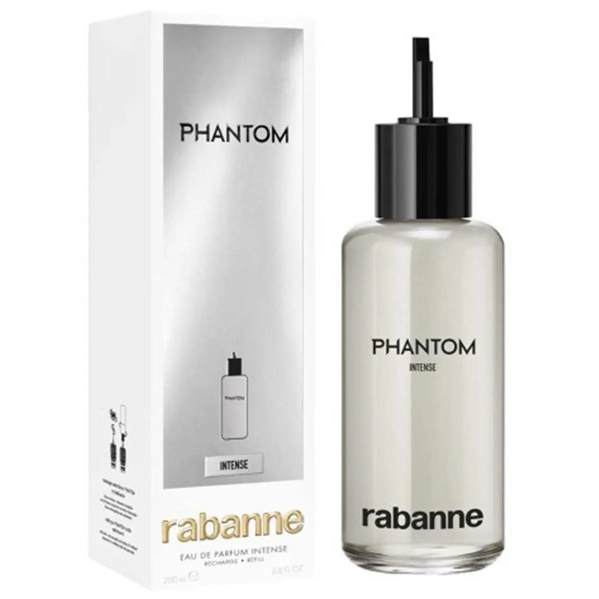 Phantom Intense Paco Rabanne 6.7 oz / 200 ml Eau de Parfum Men Cologne Refill
