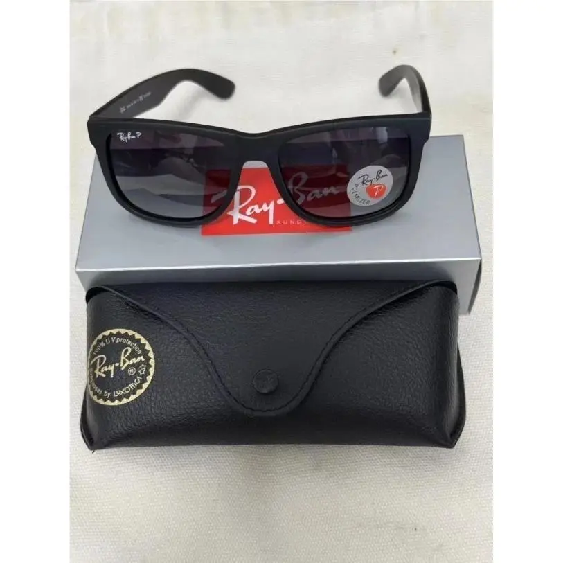 Ray-ban RB4165 622/T3 Justin Polarized Sunglasses Grey Classic Frame 54mm