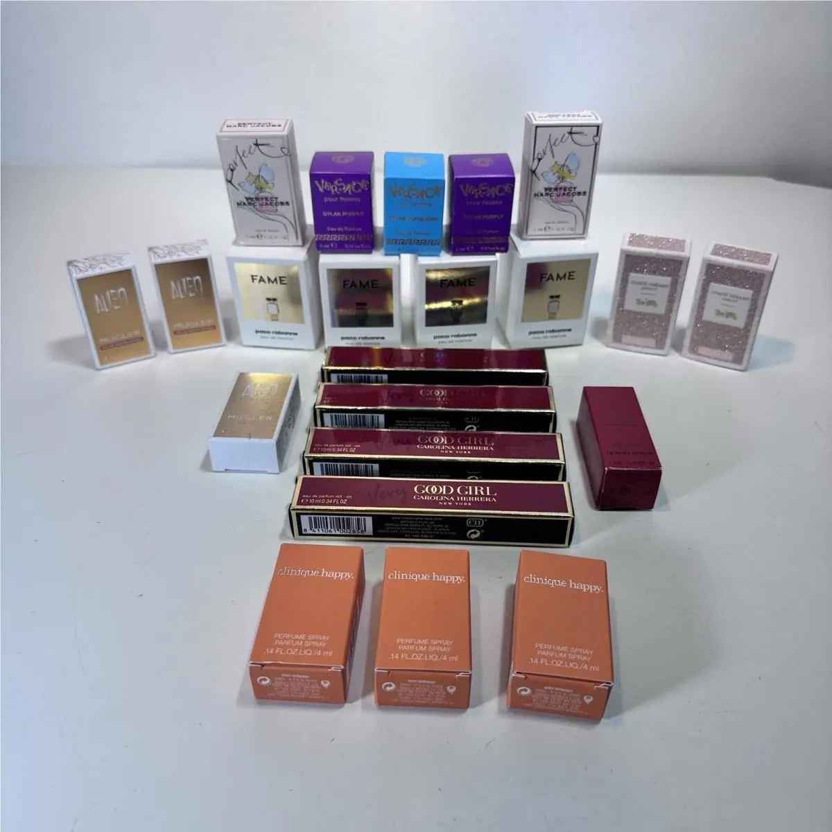 Women’s Perfume Lot 23 Travel Size Paco Rabanne Coach Mugler Herrera