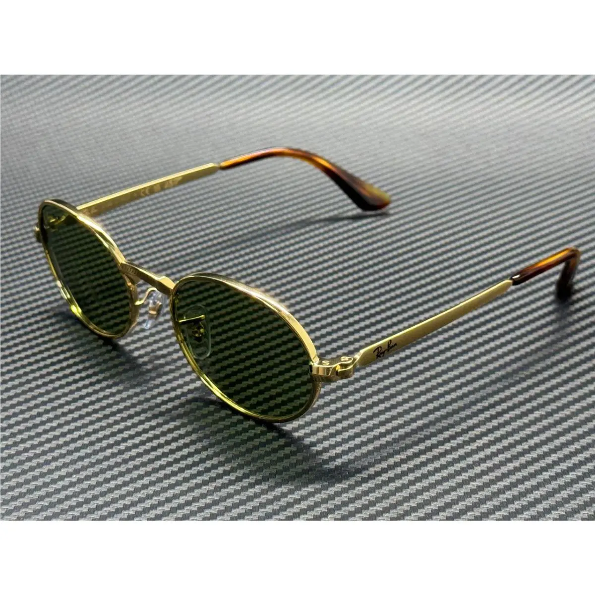 Ray Ban RB3931 001 4E Arista Gold Green Unisex 54 mm Sunglasses