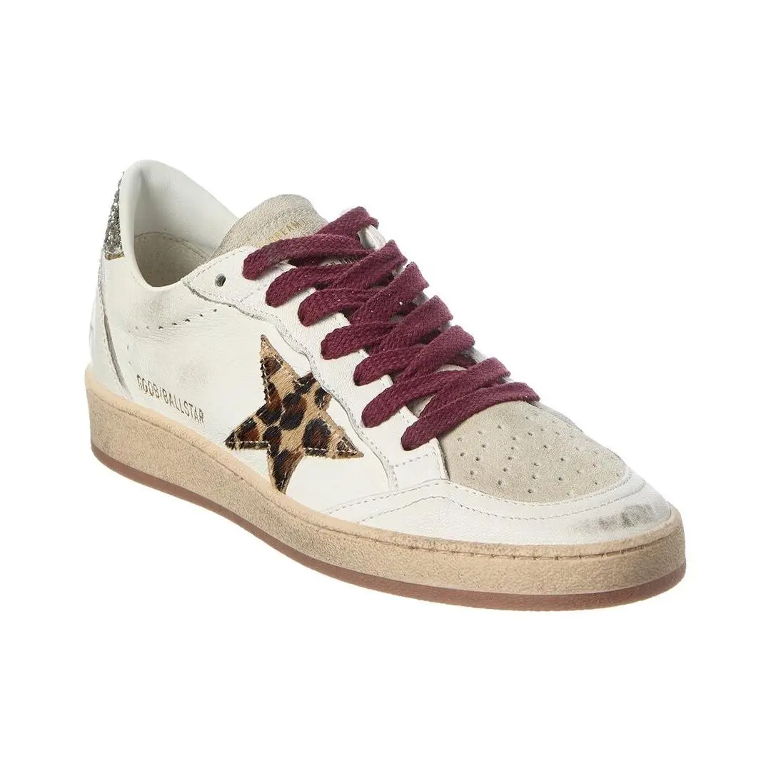 Golden Goose Ball Star Leather Suede Sneaker Women`s White 40