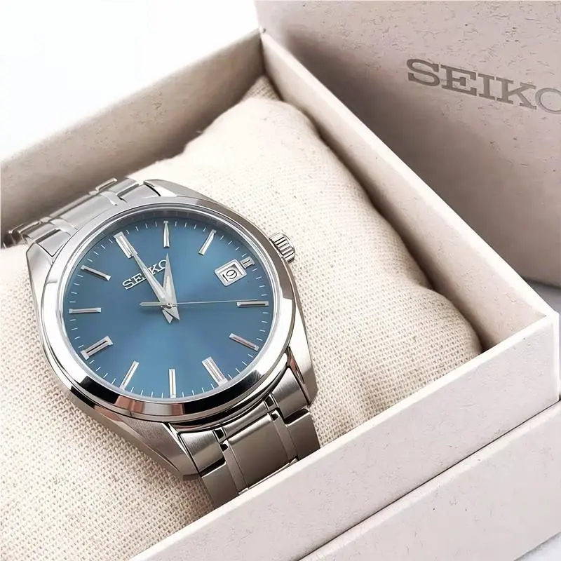 Seiko Essentials SUR525 Men`s Quartz Watch Blue Dial Stainless Steel 40.2mm