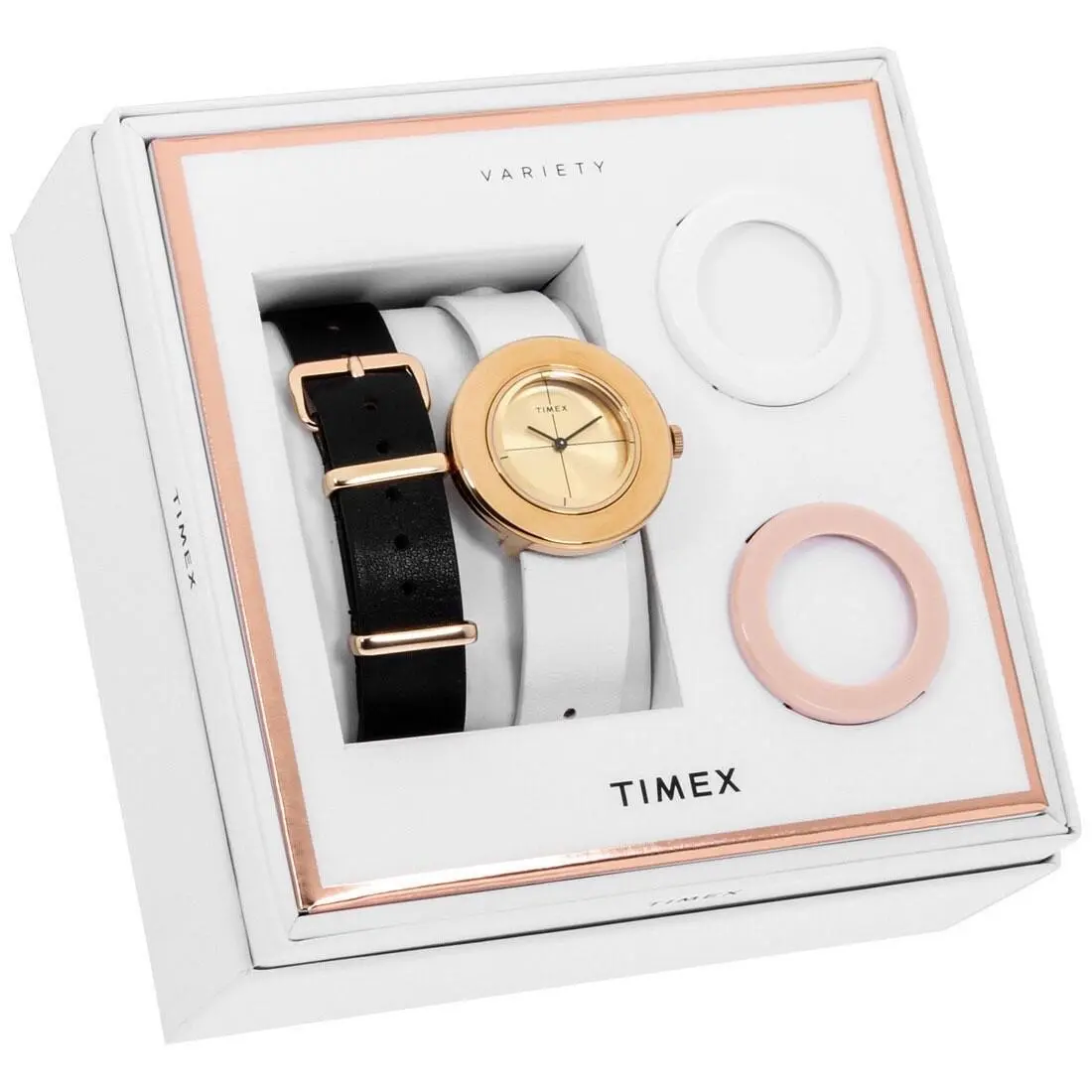 Timex TWG020200 Originals Customizable Rose Gold Dial Watch Set