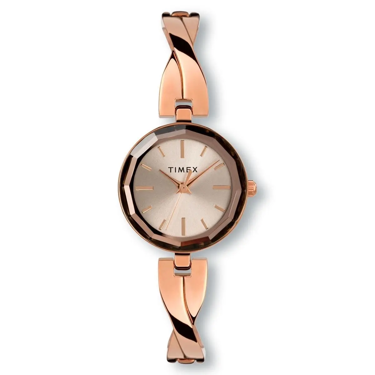 Timex TW2T49500 Reloj Para Dama Rose Gold-tone Bracelet Watch