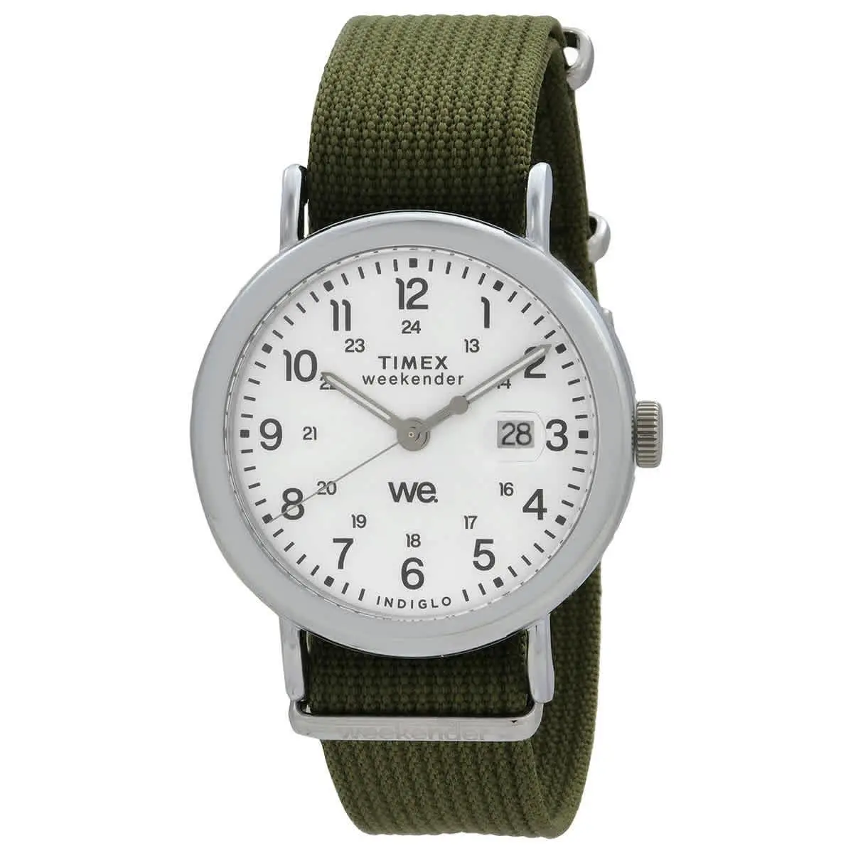 Timex Weekender Quartz White Dial Watch TW2W86000